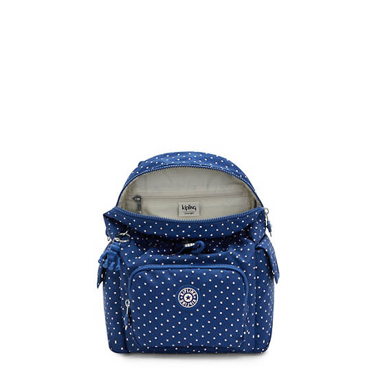 Sacs À Dos Kipling City Pack Mini Printed Bleu | FR 1719XY
